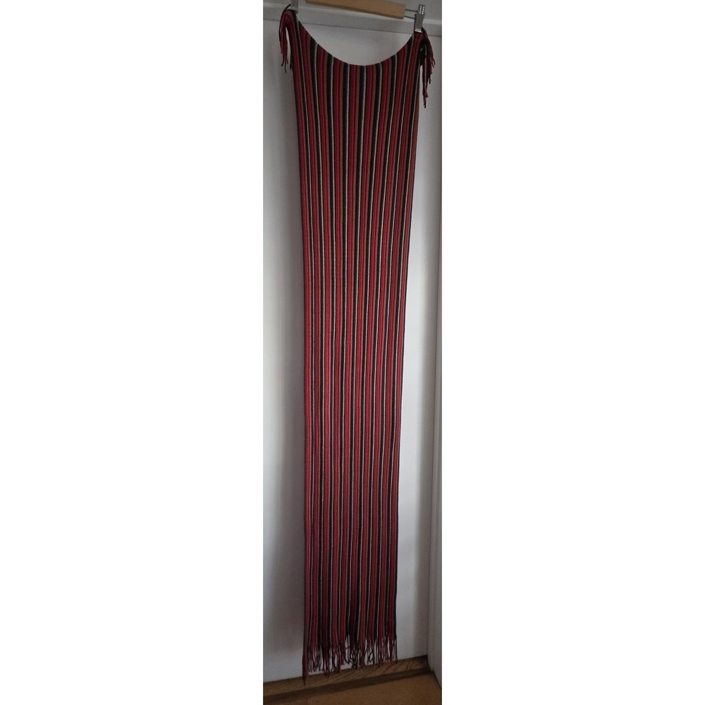 Coldwater Creek Women Scarf Striped Multi-Color Rectangle Wrap Shawl Stole